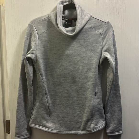 Spyder Women’s Athletic pullover Fleece Lined sweatshirt  Gray SZ Sm NWT - Picture 11 of 12